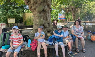 Pause bei heißen Temperaturen