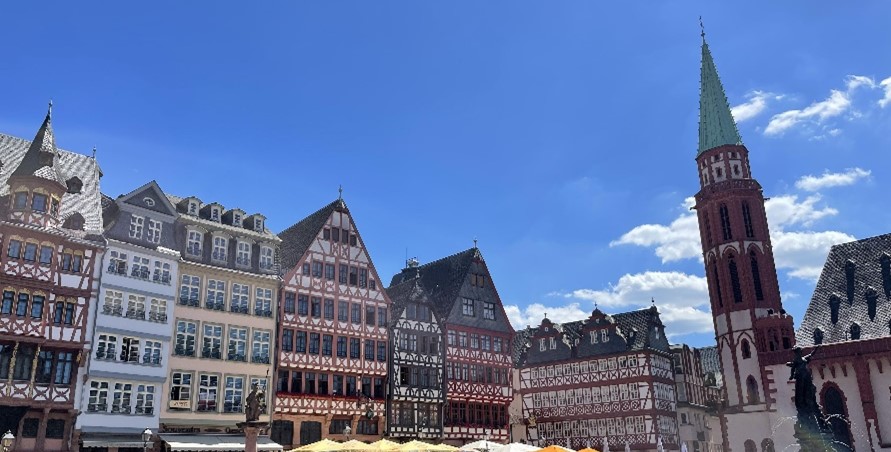 Ansicht der Frankfurter Altstadt.